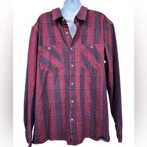 Hurley men’s plaid button down